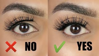 How to easily apply lashes with a THICK lash band  Tips amp tricks for beginners [upl. by Karalee554]