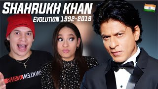 The Face of Bollywood  Waleska amp Efra React to Shahrukh Khan Evolution 199220 [upl. by Cassaundra552]