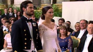 Prince Carl Philip of Sweden amp Sofia Wedding ceremony June 2015 [upl. by Southworth225]