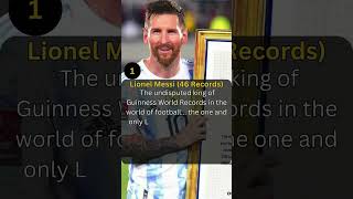 Footballers with Most Guinness World Records From Ederson to Messi GuinnessWorldRecords football [upl. by Ilujna199]