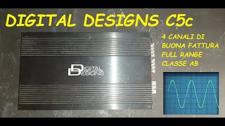 DIGITAL DESIGNS DD C5c  REAL POWER  10hz to 40khz sweep spectrum RESISTIVE LOAD  4 OHM BRIDGE [upl. by Ledarf]