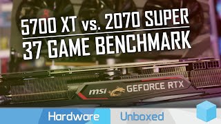 Radeon RX 5700 XT vs GeForce RTX 2070 Super Mega 1440p4K Benchmark [upl. by Nealey766]