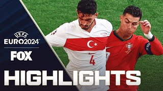 Türkiye vs Portugal Highlights  UEFA Euro 2024 [upl. by Nilsoj]