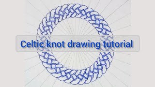 Easy Celtic knot drawing tutorial  Type 1 [upl. by Stock523]