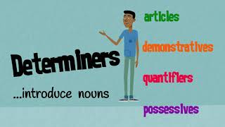 Determiners Articles Demonstratives Quantifiers amp Possessives  EasyTeaching [upl. by Roderica]