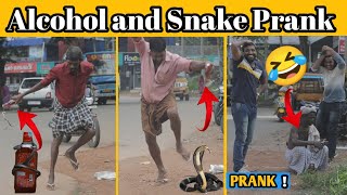 Snake with Alcohol Bottle Prank 🤣 [upl. by Vernon63]