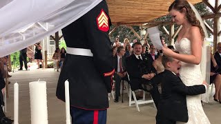 4YearOld Boy Cries as Stepmom Reads Wedding Vows She Wrote for Him [upl. by Meras487]