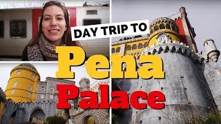 Visiting Pena Palace  Day Trip to Sintra from Lisbon Portugal [upl. by Pontias]