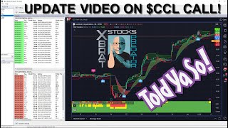 👉Stocks Trading Update for CCL Call with the xBrat Stocks Predator 💲 [upl. by Nyvar]