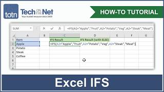 How to use the IFS function in Excel [upl. by Screens]