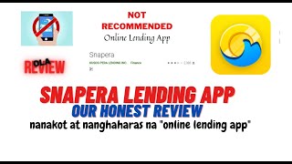 snapera Lending App  NOT RECOMMENDED  Our Review [upl. by Yrag]