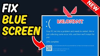 How to Fix Blue Screen in Valorant 2024  100 Solved [upl. by Newcomer549]