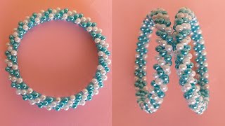 পুতির হাত চুড়িপুতির কাজPutir kajHow To Make Beaded BanglesBracelet Showpieceপুতির শোপিসপুতি [upl. by Htebyram]