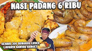 MURAH BANGET NASI PADANG CUMA 6 RIBU SEHARI 300 BUNGKUS LUDES [upl. by Aihsyak]