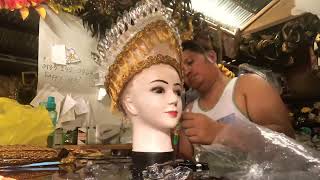 Making a simple headdress crown for Festival Queen [upl. by Nnylg]