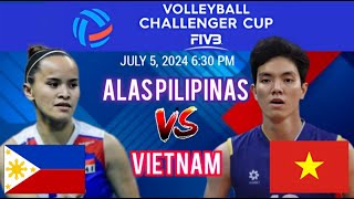 PHILIPPINES vs VIETNAM  2024 FIVB Volleyball Challenger Cup Womens  LIVE Score [upl. by Herriott]