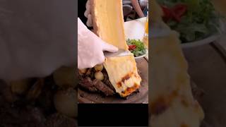 Melted Raclette Covered Steak or Creamy Lobster Mac amp Cheese raclette raclettecheese [upl. by Haek118]