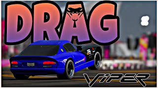 DODGE VIPER ACR 1999 rwd wheel 4K DRAG TUNEAccelerationTop speed [upl. by Waligore]