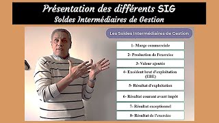 Présentation des différents SIG Soldes Intermédiaires de Gestion [upl. by Yzzik518]