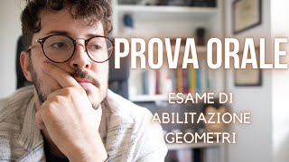 PROVA ORALE  Esame di Abilitazione GEOMETRI [upl. by Menedez]