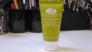 Product Review Origins Drink Up Intensive Overnight Mask [upl. by Alletnahs]