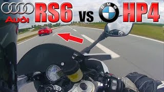 BMW Superbike smooked by RS6 at 300kmh 186MPH on German Autobahn ✔ [upl. by Pauletta726]