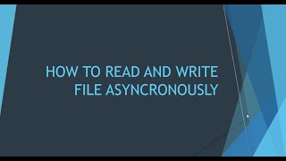 Read and Write File Asynchronously in Nodejs  Lecture 05  Hindi and English [upl. by Amaris]