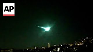 Meteor flies over Spain and Portugal [upl. by Gilbart622]