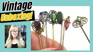 Great Vintage JEWELRY Mystery UNBOXING [upl. by Yelyac229]