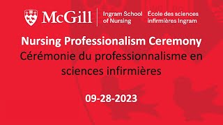 Nursing Professionalism Ceremony  Cérémonie du professionnalisme en sciences infirmières [upl. by Ardnuaet]