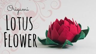 How to make an origami Lotus Flower [upl. by Elledoj726]