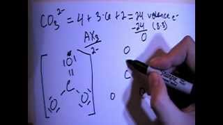 Carbonate Ion CO3 2 Lewis Dot Structure [upl. by Norahc]