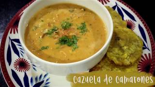 LA MEJOR CAZUELA DE CAMARONES  FÁCIL Y DELICIOSA  RECETA COLOMBIANA [upl. by Attenaz]