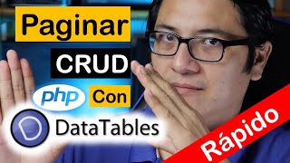 datatables para un crud php mysql [upl. by Annorah233]