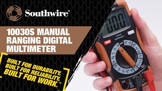 10030S Manual Ranging Digital Multimeter [upl. by Merrili718]