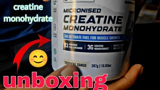 creatine monohydrate unboxing  wellcore creatine 😊 [upl. by Settle]