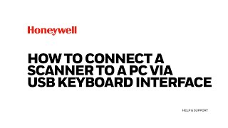 How to connect a scanner to a PC via USB Keyboard interface [upl. by Relyc911]