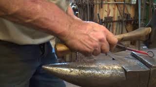 Forging a scribe for marking metal  blacksmithing for beginners [upl. by Panthea]