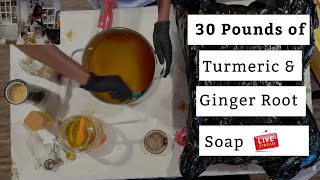 Making Turmeric and Ginger Soap in a Slab Mold [upl. by Turino]