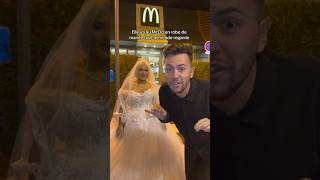 Mariana et Benoit Chevalier vont au McDo en Rode de mariée 😍😂 [upl. by Alexia]