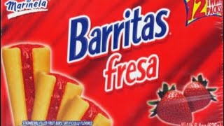 Marinela Barritas Fresa Strawberry 🍓 1 [upl. by Mellie]