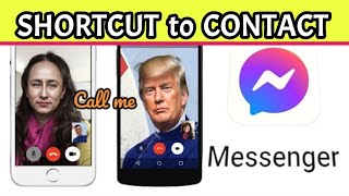 MESSENGER SHORTCUT  WORKING How To Add a Messenger Contact to Home Screen Start AudioVideo Call [upl. by Andres85]