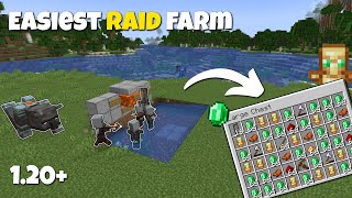 How to Build the Easiest RAID Farm in Minecraft 120 [upl. by Hsoj718]