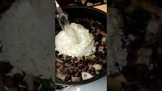 Black Beans amp Ricebeans rice recipe sidedish glutenfree meatless comfortfood [upl. by Ahsitram]