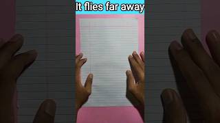 How to Make an Easy Jet Paper Airplane that Flies REALLY Far  FLIES 150 Feet [upl. by Shirline]