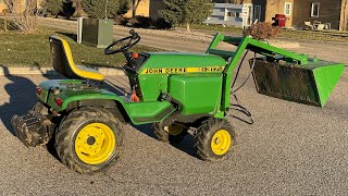 HERE IS HOW TO BUILD A BUCKET LOADER FOR THE JOHN DEERE GARDEN TRACTOR 317 ampOR 318 TUTORIAL [upl. by Lingwood]