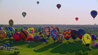 Aerial Cinematic Hot Air Balloons  2024 National Balloon Classic  Drone 4K Rotor Visual [upl. by Arimak]