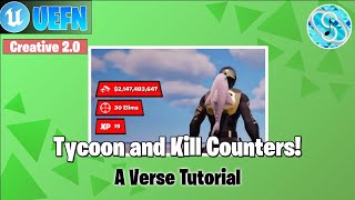 Tycoon ResourceElimination Tracker UI Tutorial  UEFN Verse [upl. by Nacnud245]