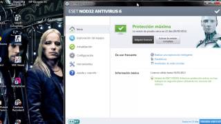 Como Instalar y crackear Eset nod32 antivirus 6 [upl. by Rediah]