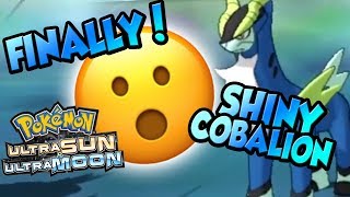 EPIC SHINY COBALION Shiny Cobalion Reaction  Pokemon Ultra Sun amp Ultra Moon Shiny Pokemon Reaction [upl. by Egas]